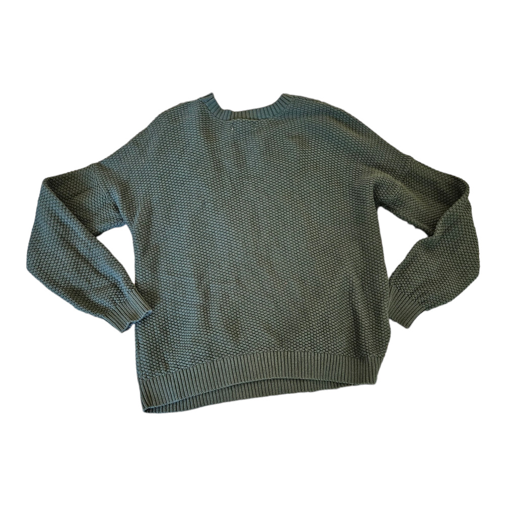 Hollister Medium Green Long Sleeve Knit Sweater - Picture 3 of 6